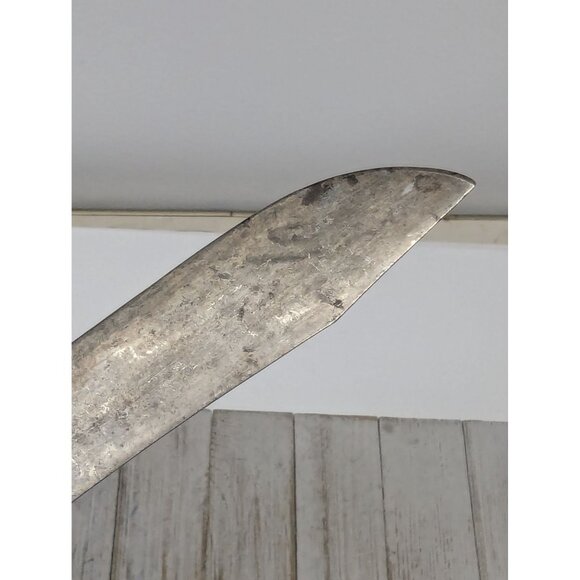 Vintage Cadillac Carbon Steel Butcher Knife 6-3/4" Blade 11-1/2" Long - Picture 11 of 15